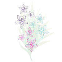 Maui flowers illustration