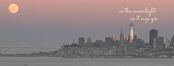 Supermoon over San Francisco